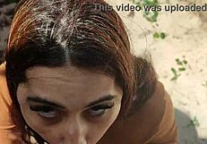 Caught Hot Girl Peeing On The Beach, She Sees Me And Wants To Suck.