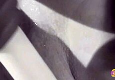 a gorgeous brunette and her lesbian friend in bikinis explore outdoor sex with a toy