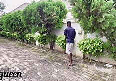 The Gardener With The Giant African Cock