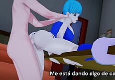 Bulma gives jerk off instructions to you