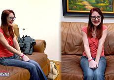 Redhead Cutie Dezi Rae Fingerfucks Pussy Deepthroats Boner