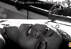 a gorgeous brunette and her lesbian friend in bikinis explore outdoor sex with a toy