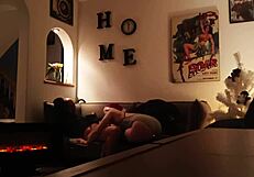 I Fucked My Office Mate After The Christmas Party With Big Ass And Creampie