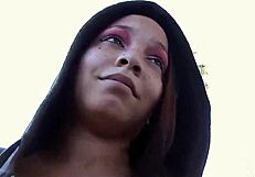 Freckled black girl gets first BBC!