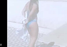 Filming my hot friend stripping and ripping clothes!