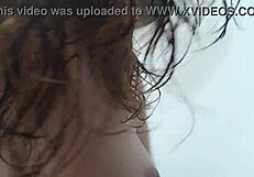 milf getting naked to clean the house, showing off her curves