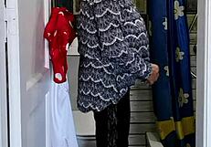 granny mariaold, are you enjoying your day of toilet peeping and evening joi?