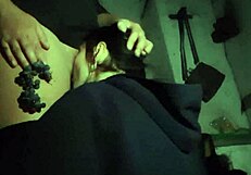 Girlfriend Licks Pussy Eating Grapes!