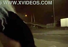 Trans Shemale Olivia Flashing Dick Ass Public Exhibitionist Street Road