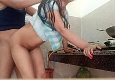 Hot Indian Desi Village Bhabhi Gets Pussy Fucked In Kitchen By Amateur College Student