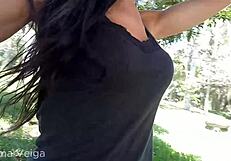 Paloma Veiga Shows Big Cock On Train Line In Transsexual Scene