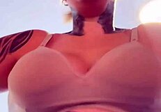 Famous influencer drips wet pussy at gym