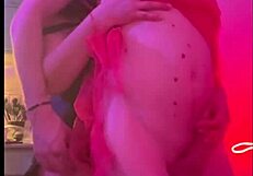 trans girlfriend dominates sexy neighbor with mouth fuck, anal, and masturbation