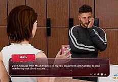 Rachel rides Adam in hot yoga passion!