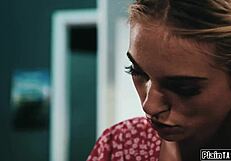 Creepy janitor licks and fucks teen