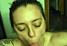 Milf pov rough blowjob creampie