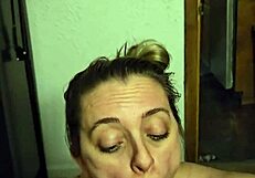 Milf pov rough blowjob creampie