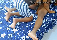 Husband Fucks Wife's Sleeping Indian Slut Sister on Shared Bed