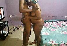 Fat BBW babe oils her big ass for deep doggystyle fucking