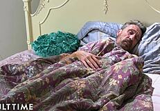 Is Cutie Vanessa Sky Fascinated by Pornstar Stepdad Steve Holmes' Big Cock?