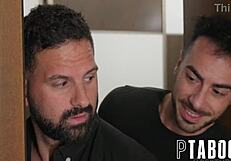 Candee Licious emerges showered, eager for two massive dicks