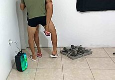 In the gym, I roughly fucked my stepmother doggystyle.