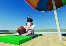 a special day at the beach with big ass and tits