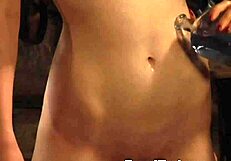 Busty Big Natural Boobs Lesbian Slave Oiled and Touched!