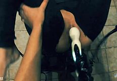 big ass milf gapes with huge dildo toy