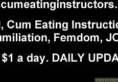 Swallow your jizz while I watch, cei?