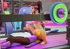 Sombra and Brigitte Naughty Work Out with Face Sitting and Big Tits 😏