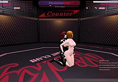 Kinky sex fight match one with domination and wrestling