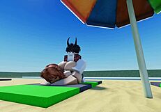 a special day at the beach with big ass and tits