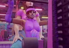 Sombra and Brigitte Naughty Work Out with Face Sitting and Big Tits 😏