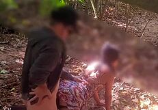 wife giving to stranger on the trail of 4