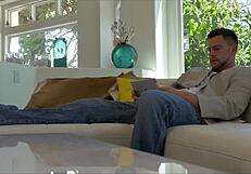 Classy Jennifer White takes cock deep into tight pussy, she moans.