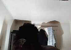 ebony babe gags on monster black cock in wet throat deepthroat action