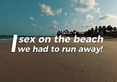 took my half-sister to the beach and fucked her virgin pussy in public she lost it all