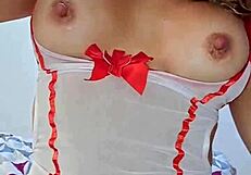 Hermosa Rubia Tetona Fuma Masturba Gran Culo Squirting Cumshot