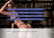 hey let's play with emma's huge tits and wet pussy in the library 📚🍆💦