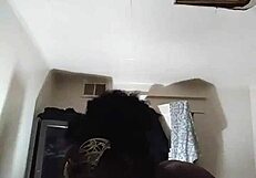 ebony babe gags on monster black cock in wet throat deepthroat action