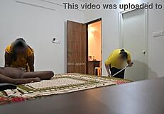 maid bends over for sloppy blowjob then hard pussy pounding while dusting?