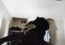 ebony babe gags on monster black cock in wet throat deepthroat action