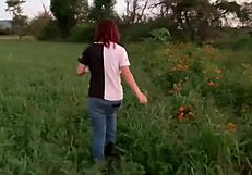 Is this young slut fucking hard enough on the hill?