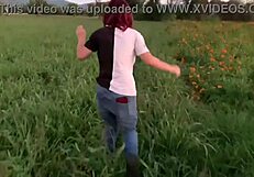 Is this young slut fucking hard enough on the hill?