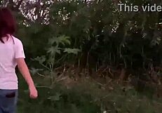 Is this young slut fucking hard enough on the hill?