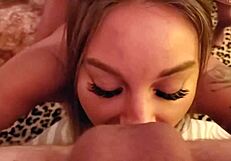 monika fox's homemade anal prolapse blowjob ends in facial cumshot!