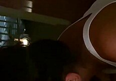 wife bent over hotel monster cock creampie wet pussy sucking tits