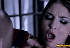 Fetish cage top pounds stocking ass wildly in HD!