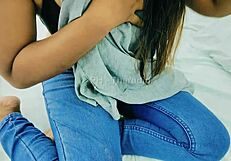 Slutty big tits girlfriend of Indian wife gets fucked hard at work